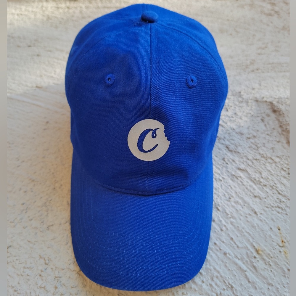Cookies Royal Blue Cotton Dad Hat. Velcro Strap. OSFM